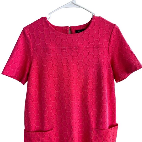 Marc by Marc Jacobs Hot Pink Textured Shift Dress S - Picture 5 of 7